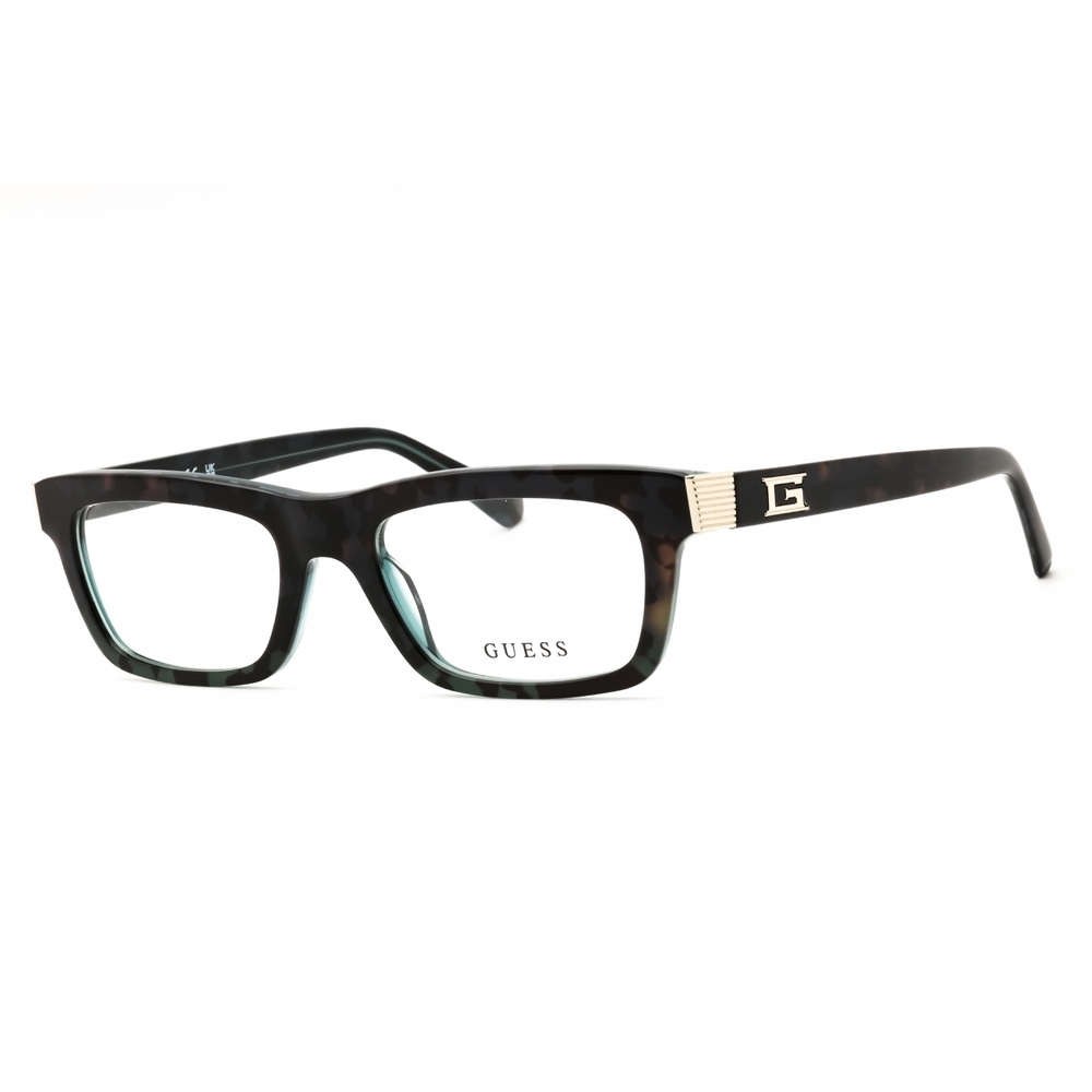 NWT Guess GU50242 Dark Green Rectangle 53mm Eyeglasses
